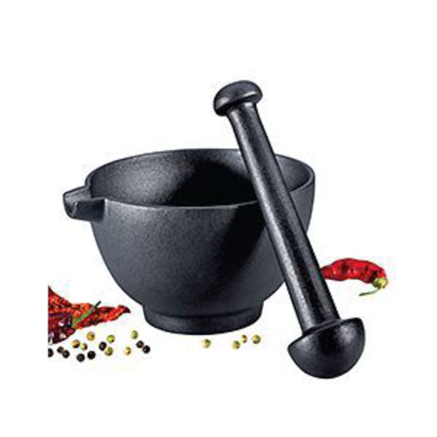 Cast Iron Mortar and Pestle image 0